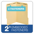 Pendaflex Top Tab Fastener Folder, 2 Fasteners, Legal Size, Manila Exterior, 50/Box