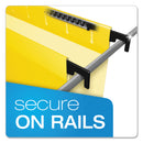 Pendaflex SureHook Hanging Folders, Letter Size, 1/5-Cut Tabs, Yellow, 20/Box