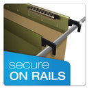 Pendaflex SureHook Hanging Folders, Letter Size, 1/5-Cut Tabs, Standard Green, 20/Box