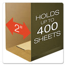 Pendaflex Extra Capacity Reinforced Hanging File Folders with Box Bottom, 2" Capacity, Legal Size, 1/5-Cut Tabs, Green, 25/Box