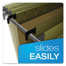 Pendaflex Extra-Capacity SureHook Hanging Folders, 2" Capacity, Letter Size, 1/5-Cut Tabs, Standard Green, 20/Box