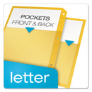 Cardinal Poly Ring Binder Pockets, 8.5 x 11, Assorted Colors, 5/Pack