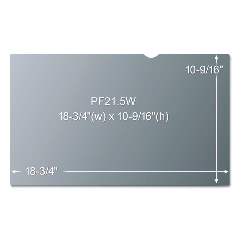 3M Antiglare Frameless Filter for 21.5" Widescreen Monitor, 16:9 Aspect Ratio