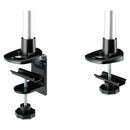 3M Dual Monitor Swivel Arm, 360 Degree Rotation, +15 Degree/-90 Degree Tilt, 180 Degree Pan, Black/Gray, Supports 30 lb