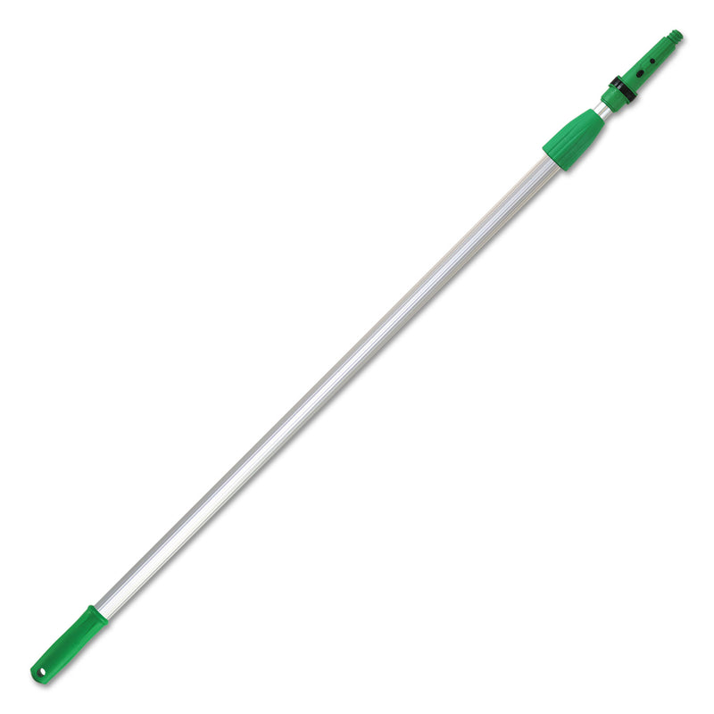 Unger Opti-Loc Extension Pole, 8 ft, Two Sections, Green/Silver