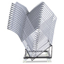 Alera Continental Series Plastic Perforated Back Stack Chair, Supports Up to 275 lb, Charcoal Seat/Back, Gunmetal Base, 4/CT