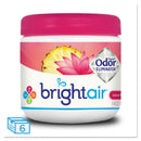 BRIGHT Air Super Odor Eliminator, Island Nectar and Pineapple, Pink, 14 oz Jar, 6/Carton