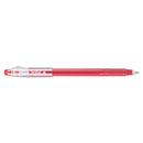 Pilot FriXion ColorSticks Erasable Gel Pen, Clipless Stick, Fine 0.7 mm, Red Ink, Red Barrel, Dozen