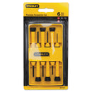 Stanley Tools 6-Piece Precision Screwdriver Set, Black/Yellow