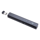 Quartet Brilliant Green Laser Pointer and Wireless Remote, Class 3A, 32 ft Range, Black