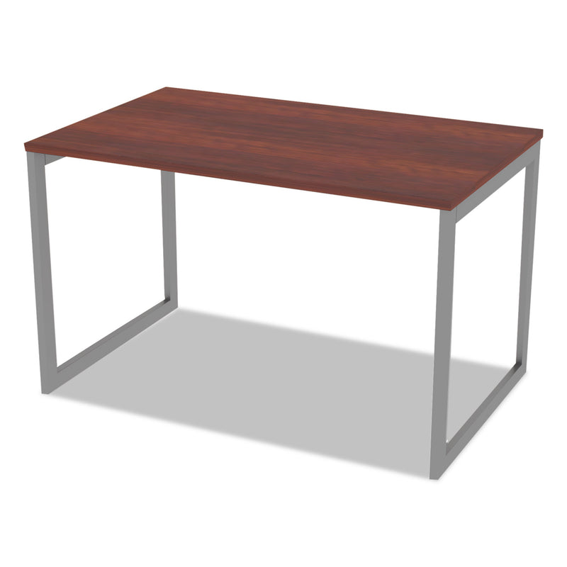 Alera Open Office Desk Series Adjustable O-Leg Desk Base, 47.25 to 70.78w x 29.5d x 28.5h, Silver