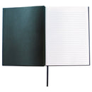 Universal Casebound Hardcover Notebook, 1 Subject, Wide/Legal Rule, Dark Blue Cover, 10.25 x 7.63, 150 Sheets
