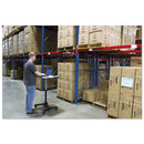 Victor DC500 High Rise Collection Mobile Adjustable Standing Desk, 30.75" x 22" x 29" to 44", Black