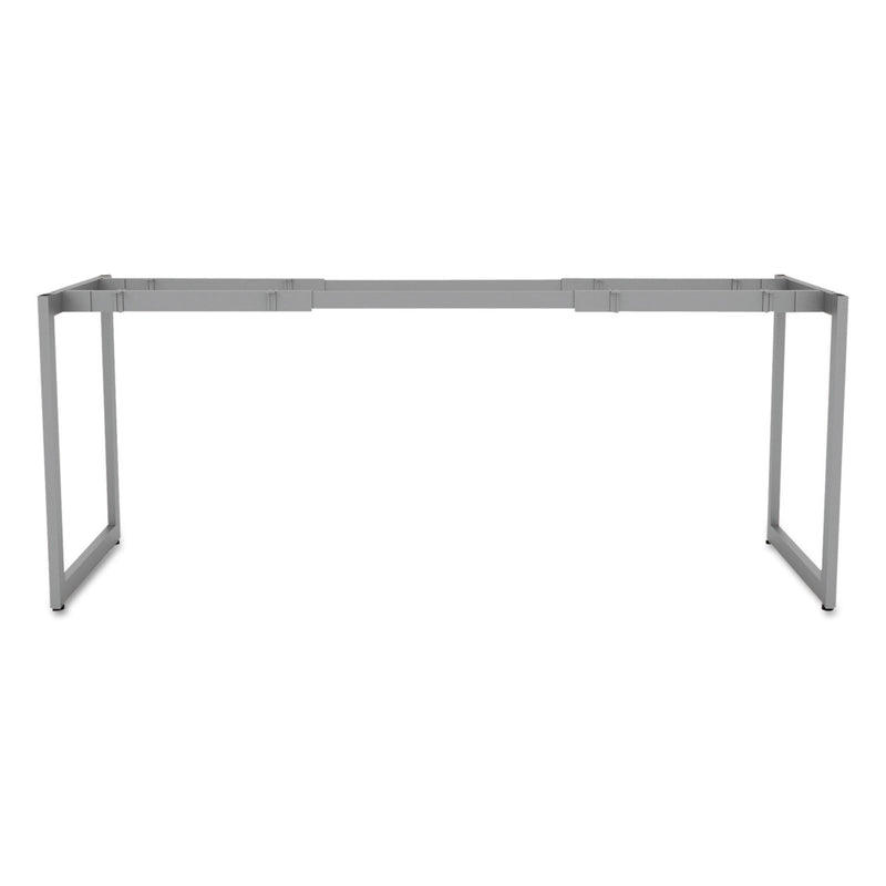 Alera Open Office Desk Series Adjustable O-Leg Desk Base, 47.25 to 70.78w x 23.63d x 28.5h, Silver