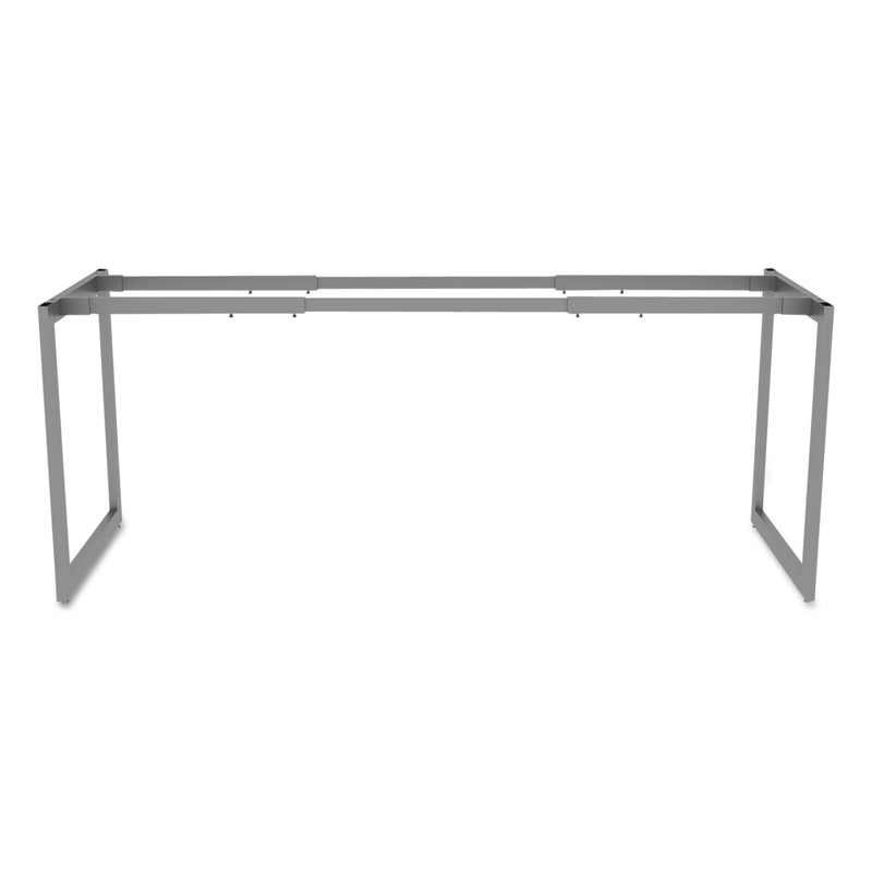 Alera Open Office Desk Series Adjustable O-Leg Desk Base, 47.25 to 70.78w x 23.63d x 28.5h, Silver