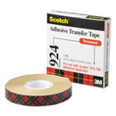 Scotch ATG Adhesive Transfer Tape, Permanent, Holds Up to 0.5 lbs, 0.5" x 36 yds, Clear