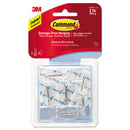 Command Clear Hooks and Strips, Plastic, Medium, 6 Hooks and 8 Strips/Pack
