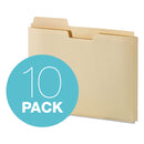 Pendaflex File Folder Pocket, 0.75" Expansion, Letter Size, Manila, 10/Pack