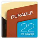 Pendaflex File Pocket with Tyvek, 5.25" Expansion, Letter Size, Redrope, 10/Box
