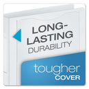 Cardinal SuperLife Pro Easy Open ClearVue Locking Slant-D Ring Binder, 3 Rings, 1.5" Capacity, 11 x 8.5, White