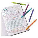 Paper Mate InkJoy Gel Pen, Retractable, Medium 0.7 mm, Black Ink, Black Barrel, Dozen