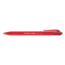 Paper Mate InkJoy 100 RT Ballpoint Pen, Retractable, Medium 1 mm, Red Ink, Red Barrel, Dozen