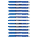 Paper Mate InkJoy Gel Pen, Retractable, Micro 0.5 mm, Blue Ink, Blue Barrel, Dozen