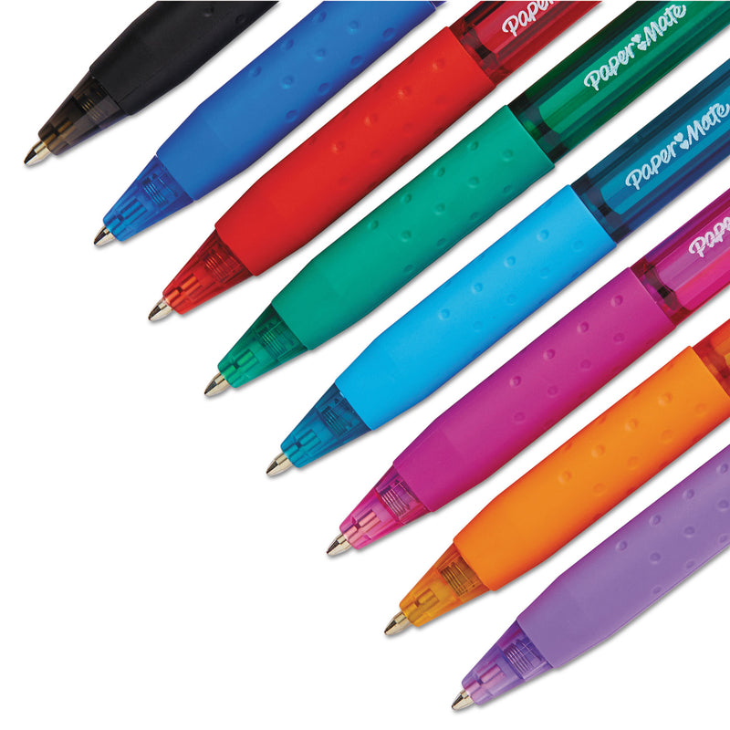 Paper Mate InkJoy 300 RT Ballpoint Pen Retractable, Medium 1 mm, Assorted Ink and Barrel Colors, 8/Pack