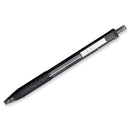 Paper Mate InkJoy 300 RT Ballpoint Pen, Refillable, Retractable, Medium 1 mm, Black Ink, Smoke Barrel, 36/Box