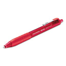 Paper Mate InkJoy 300 RT Ballpoint Pen, Refillable, Retractable, Medium 1 mm, Red Ink, Red Barrel, Dozen