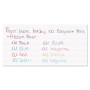 Paper Mate InkJoy 100 Ballpoint Pen, Stick, Medium 1 mm, Eight Assorted Ink and Barrel Colors, 8/Pack