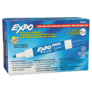 EXPO Low-Odor Dry-Erase Marker, Medium Bullet Tip, Blue, Dozen