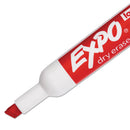 EXPO Low-Odor Dry-Erase Marker, Broad Chisel Tip, Red, Dozen