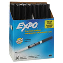 EXPO Low-Odor Dry-Erase Marker Value Pack, Fine Bullet Tip, Black, 36/Box