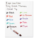 EXPO Low-Odor Dry-Erase Marker, Broad Chisel Tip, Black, Dozen