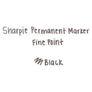 Sharpie Fine Tip Permanent Marker, Fine Bullet Tip, Black, 5/Pack