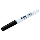 EXPO Low-Odor Dry-Erase Marker, Extra-Fine Needle Tip, Black, 4/Pack