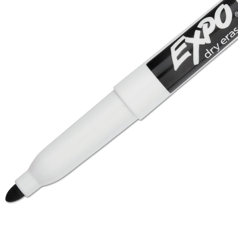 EXPO Low-Odor Dry-Erase Marker Value Pack, Fine Bullet Tip, Black, 36/Box