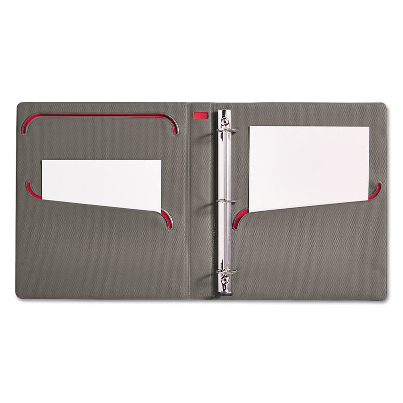 Avery UltraLast Heavy-Duty View Binder with One Touch Slant Rings, 3 Rings, 1" Capacity, 11 x 8.5, Red