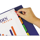 Avery Movable Tab Dividers with Color Tabs, 5-Tab, 11 x 8.5, White, 1 Set