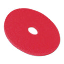 3M Low-Speed Buffer Floor Pads 5100, 20" Diameter, Red, 5/Carton