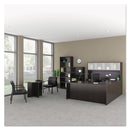 Alera Glass Door Set With Silver Frame For 72" Wide Hutch, 17w x 16h, Clear, 4 Doors/Set