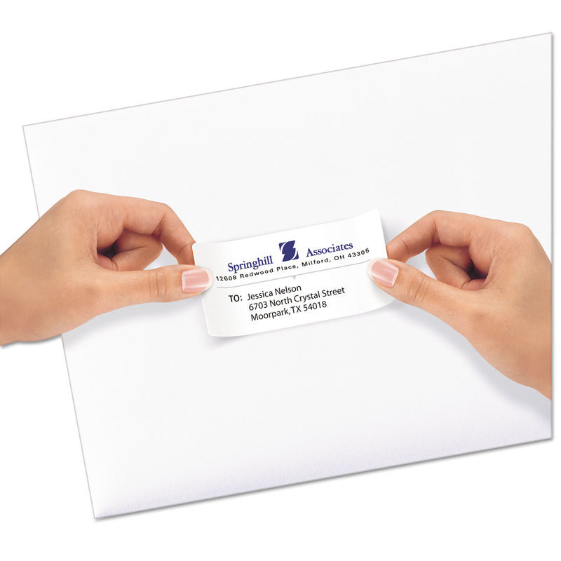 Avery Repositionable Address Labels w/Sure Feed, Inkjet/Laser, 2 x 4, White, 250/Box