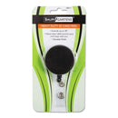 SICURIX Heavy Duty ID Card Reel, 30" Extension, Black/Chrome