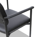 Alera Sorrento Series Ultra-Cushioned Stacking Guest Chair, Supports Up to 275 lb, Black, 2/Carton