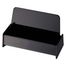 Universal Business Card Holder, Holds 50 2 x 3.5 Cards, 3.75 x 1.81 x 1.38, Plastic, Black