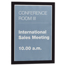 Durable DURAFRAME Sign Holder, 8.5 x 11, Black Frame, 2/Pack