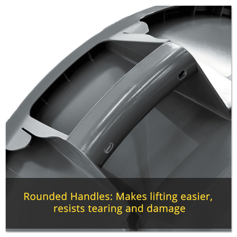 Rubbermaid Round Brute Container, Plastic, 20 gal, White