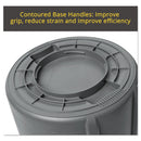 Rubbermaid Round Brute Container, Plastic, 20 gal, Yellow