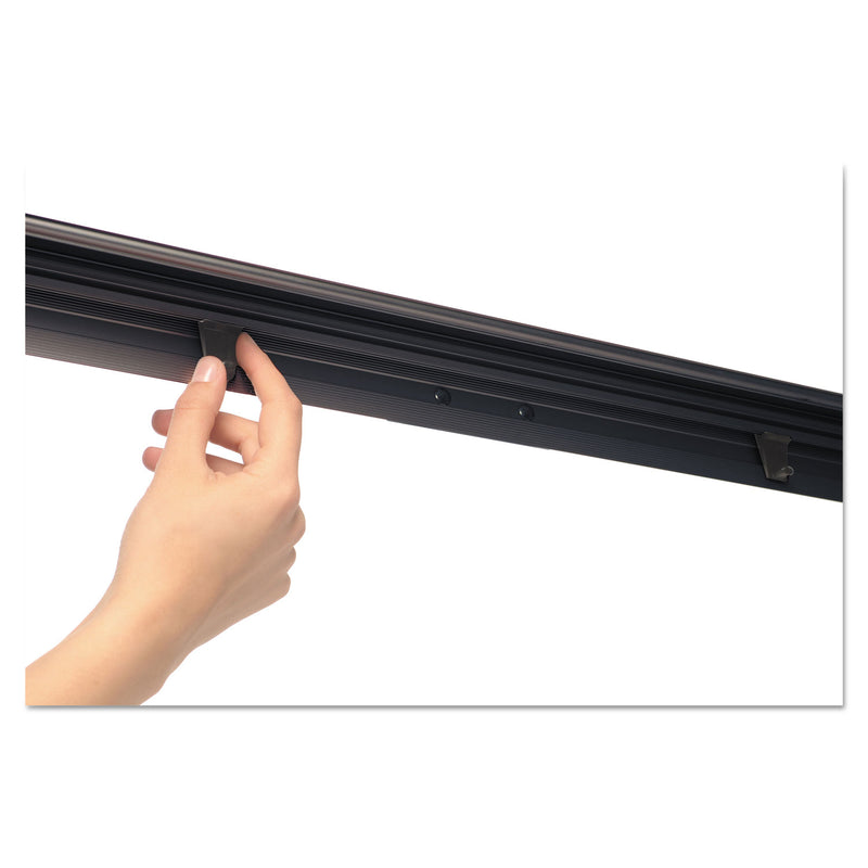 MasterVision Basic Tripod Melamine Presentation Easel, 22.5 x 42, White/Black